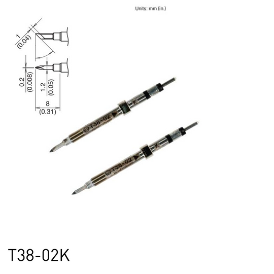 Hakko soldering iron tip T38-02K hot tweezers