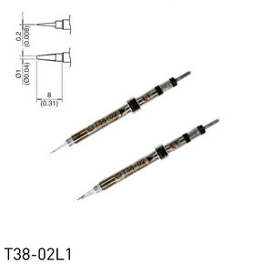 Hakko soldering iron tip T38-02L1 hot tweezers