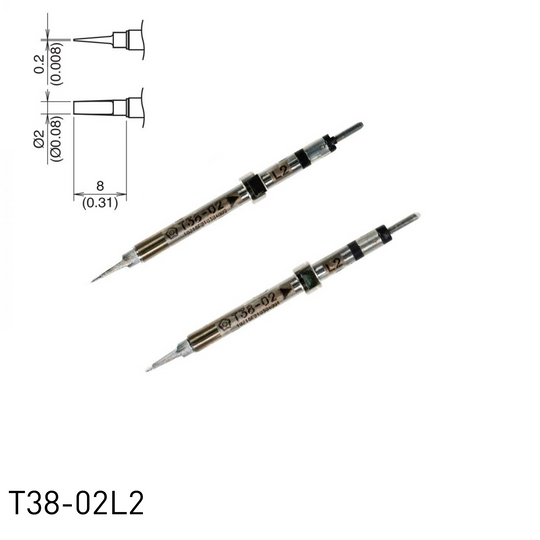 Hakko soldering iron tip T38-02L2 hot tweezers