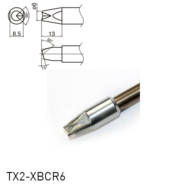 Hakko TX2 Series Soldering Tip TX2-XBCR6