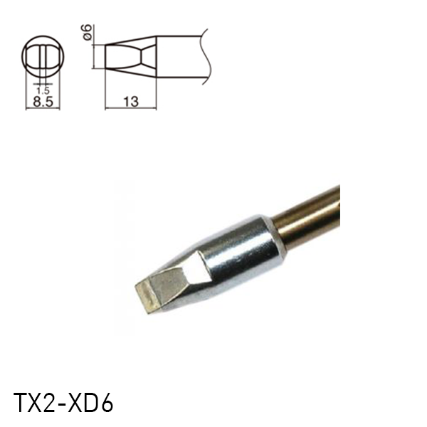 Hakko TX2 Series Soldering Tip TX2-XD6