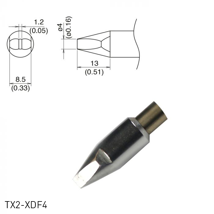 Hakko TX2 Series Soldering Tip TX2-XDF4