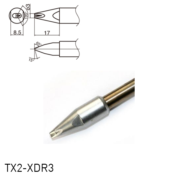 Hakko TX2 Series Soldering Tip TX2-XDR3