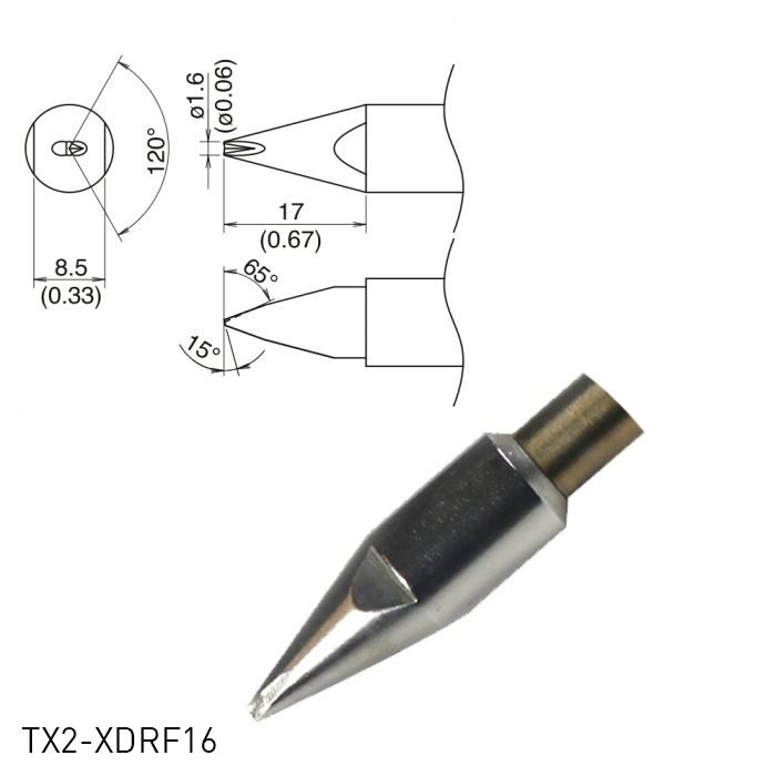Hakko TX2 Series Soldering Tip TX2-XDRF16