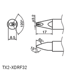 Hakko TX2 Series Soldering Tip TX2-XDRF32