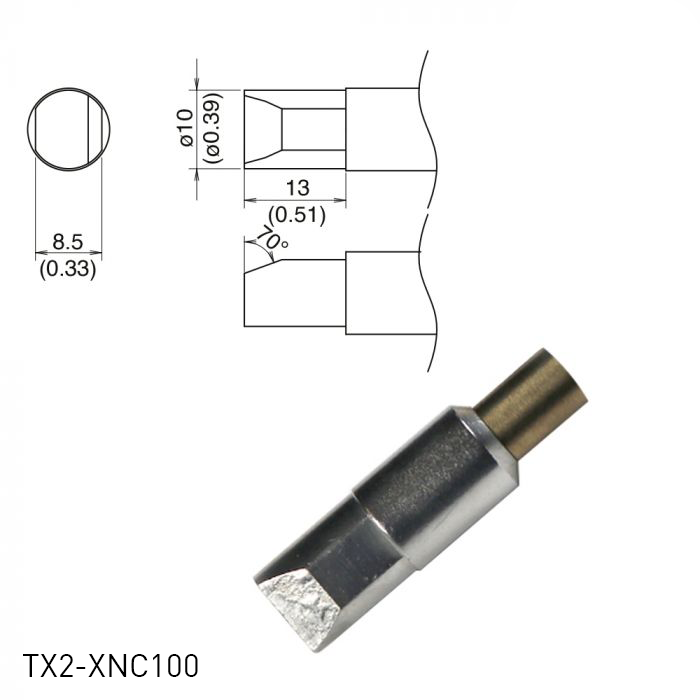 Hakko TX2 Series Soldering Tip TX2-XNC100