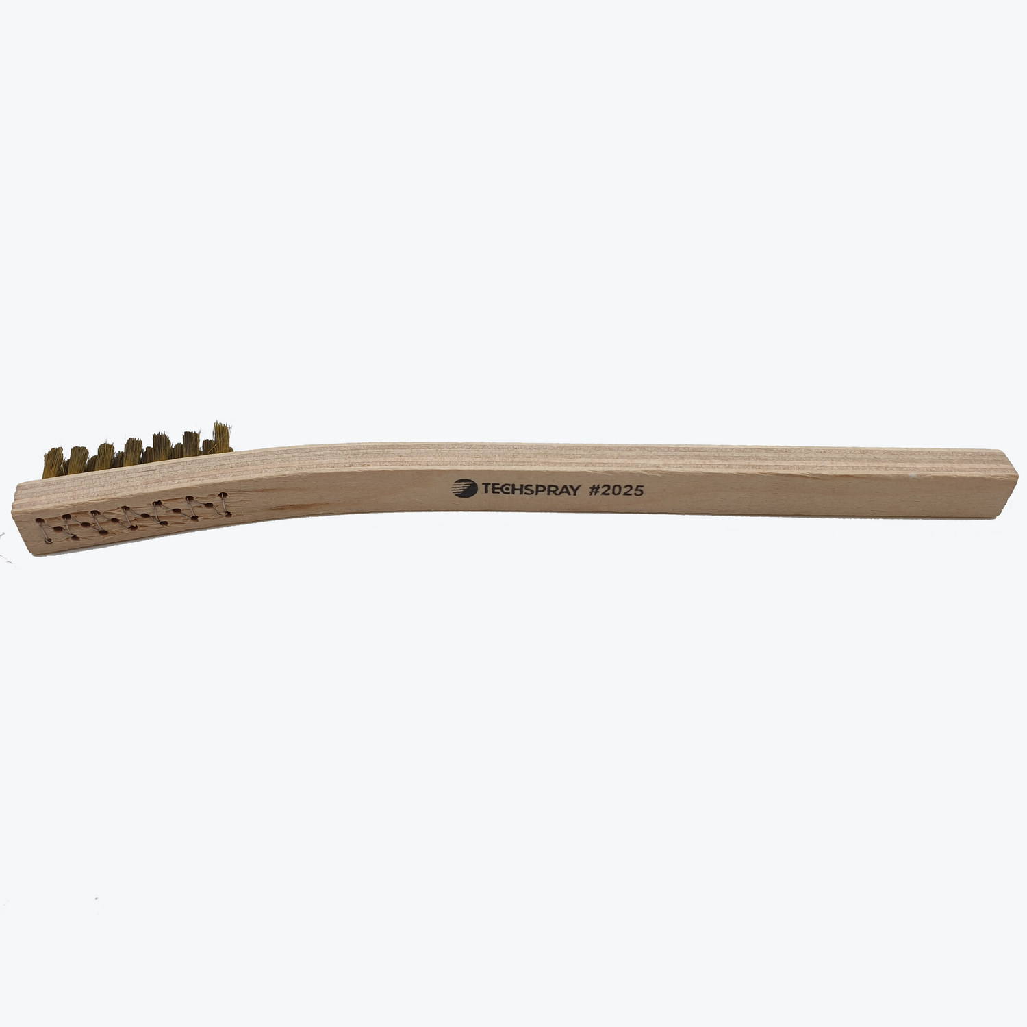 Techspray wooden handle 2025-1 esd safe antistatic soft brass cleaning and coating of printed circuit board 3/8 x 1/4"
