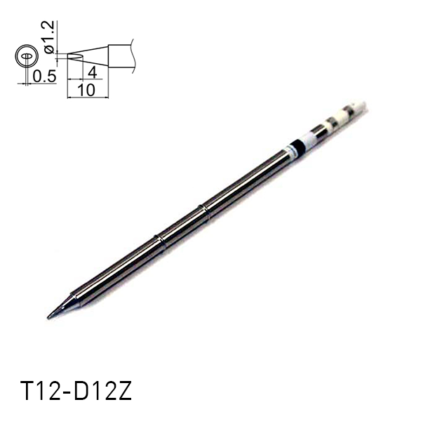 Hakko T12-D12Z Soldering Iron Tips for soldering station FM202, FM203, FM204, FM206, FM950, FX951, FX952 and soldering iron FM2027, FM2028