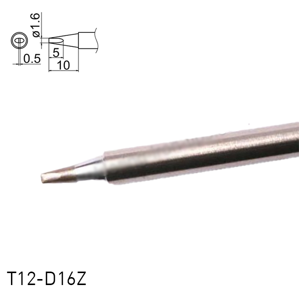 Hakko T12-D16Z Soldering Iron Tips for soldering station FM202, FM203, FM204, FM206, FM950, FX951, FX952 and soldering iron FM2027, FM2028