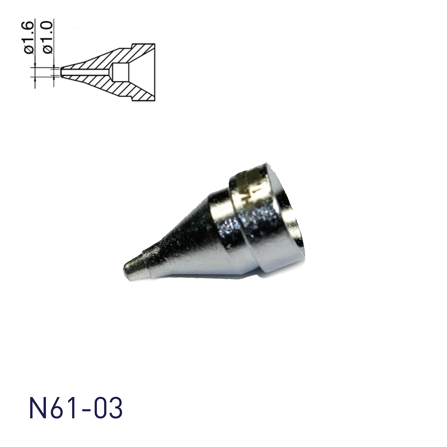 N61-03 Nozzle Φ1.0 - Hakko Products Pte Ltd
