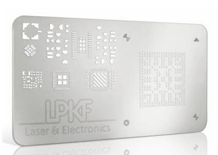 LPKF StencilLaser P 6060 - example of stencil cut output