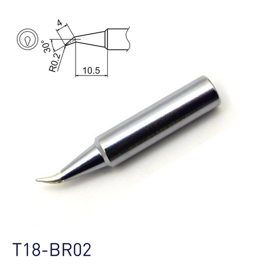 Hakko T18-BR02 for soldering station FX888, FX888D, FX889, FR701, FR702, FX600 & soldering iron FX8801, FX600