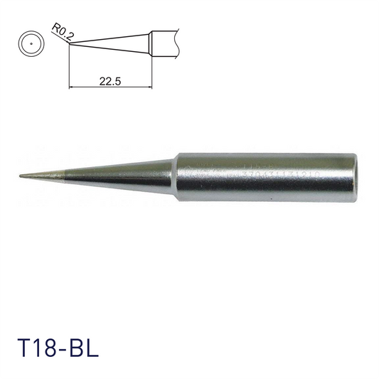 Hakko T18-BL Shape-BL for soldering station FX888, FX888D, FX889, FR701, FR702, FX600 & soldering iron FX8801, FX600