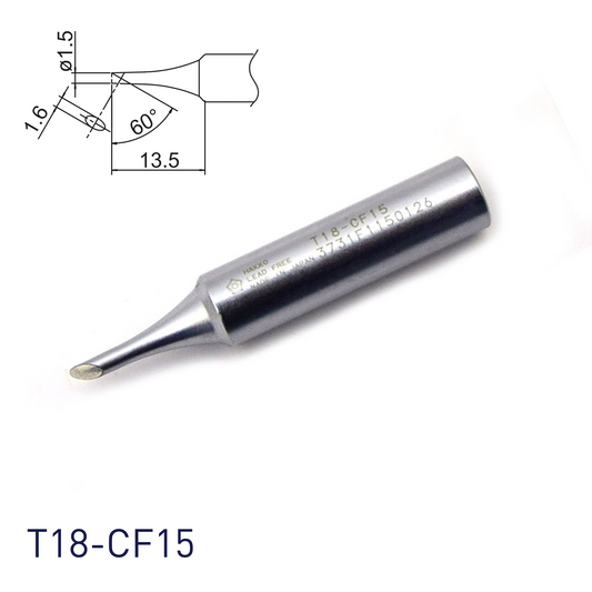 Hakko T18-CF15 for soldering station FX888, FX888D, FX889, FR701, FR702, FX600 & soldering iron FX8801, FX600