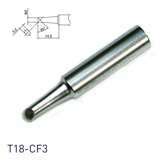 Hakko T18-CF3 for soldering station FX888, FX888D, FX889, FR701, FR702, FX600 & soldering iron FX8801, FX600