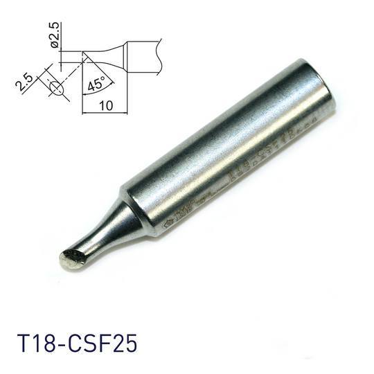 Hakko soldering iron tip T18-CSF25 for soldering station FX888, FX888D, FX889, FR701, FR702, FX600 & soldering iron FX8801, FX600