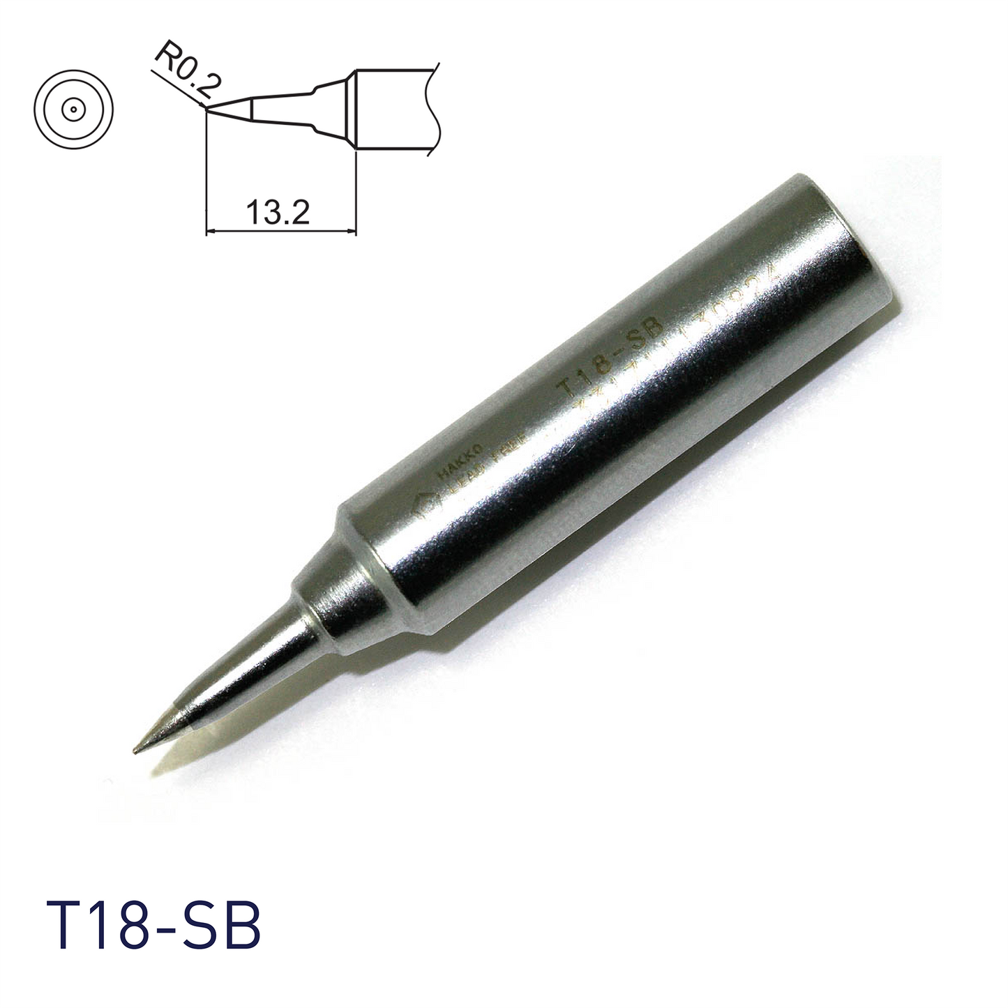 Hakko soldering iron tip T18-SB for soldering station FX888, FX888D, FX889, FR701, FR702, FX600 & soldering iron FX8801, FX600